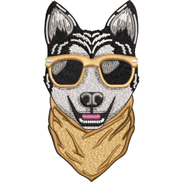 doggy embroidery design