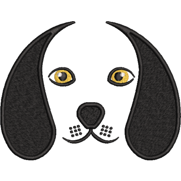 Hound Dog Face Design