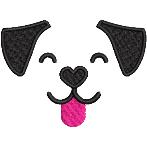 Pink Tongue Dog Face