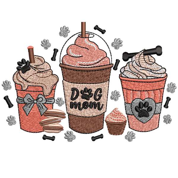 Dog Mom Coffee Design