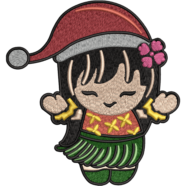 Baby doll embroidery design