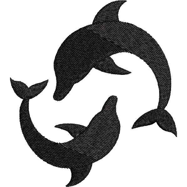 Dolphins Playing Design