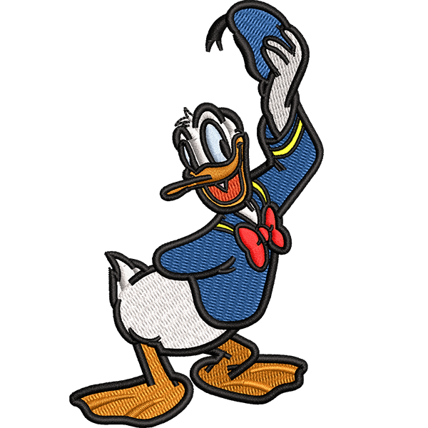 donald duck embroidery design