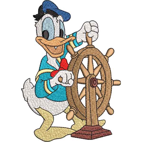 Ship Captain Donald Duck Design