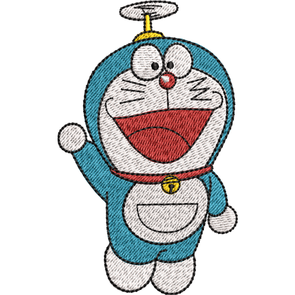 Doraemon Embroidery Design