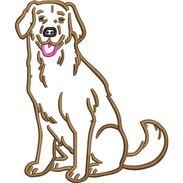 hound embroidery design