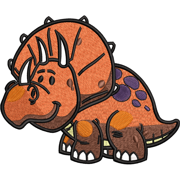 Orange Dinosaur Design