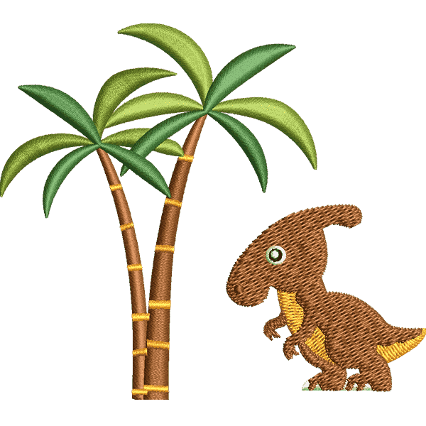 Baby Dragon With Tree Design