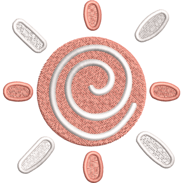 spiral embroidery design