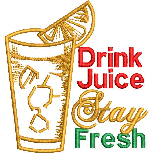 Drink Juice Stay Fresh Design