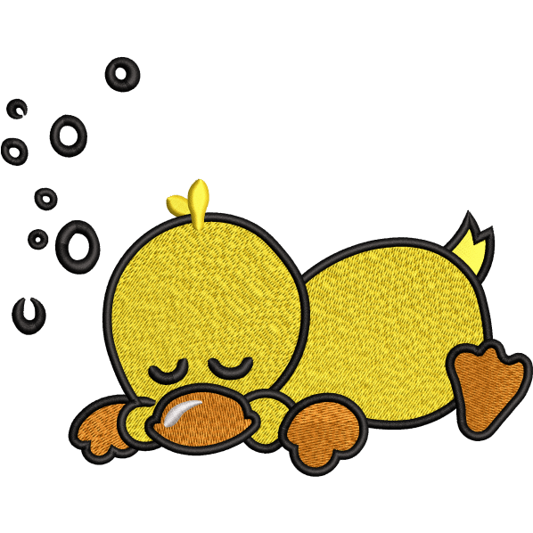 duck embroidery design