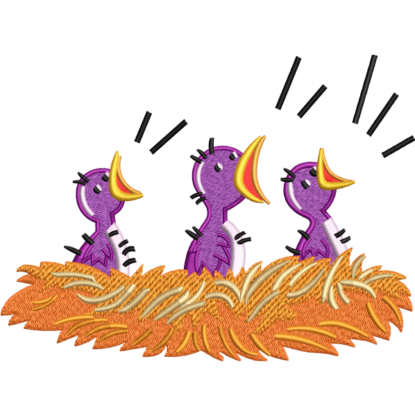 duck baby embroidery design