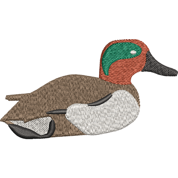 Green-Winged Eye Duck Design