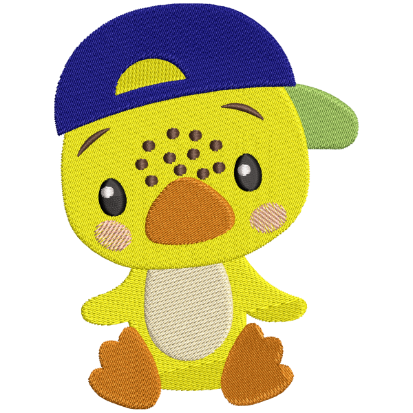 Cute Duckling With Cap Design