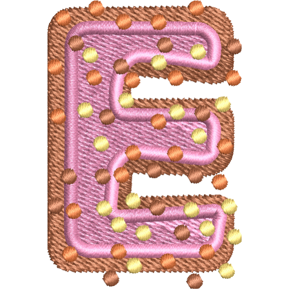 Pink Alphabet E
