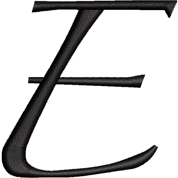 E Embroidery Design