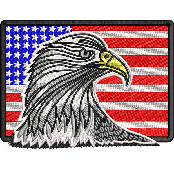 Eagle Frame Embroidery Design