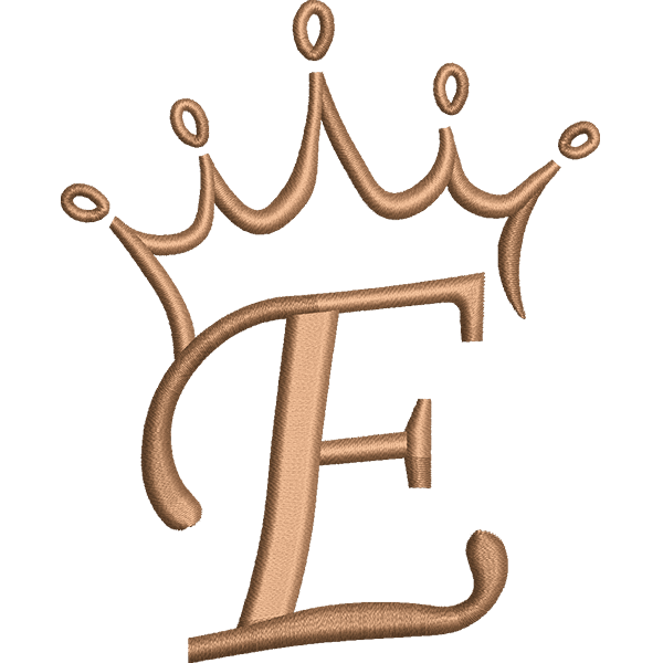 Crown Letter E Design