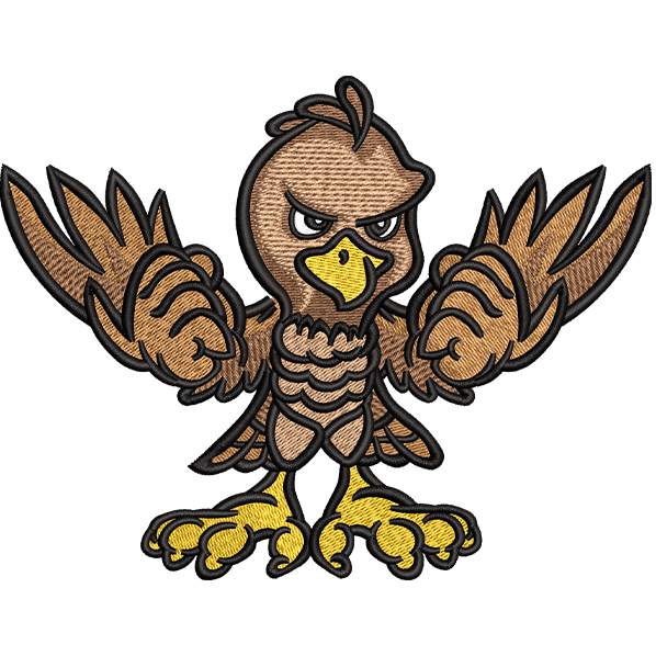 angry eagle design