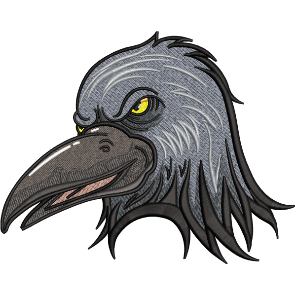 sharp eagle embroidery design