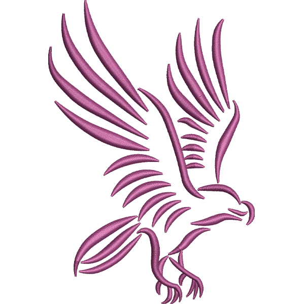 Pink Flying Eagle Design