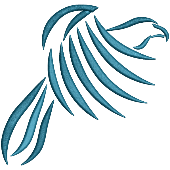 Blue Flying Eagle Design