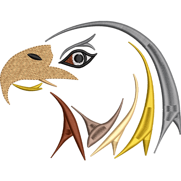 White Eagle Embroidery Design