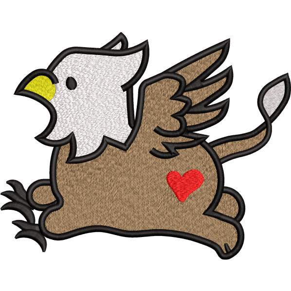 unique eagle embroidery design