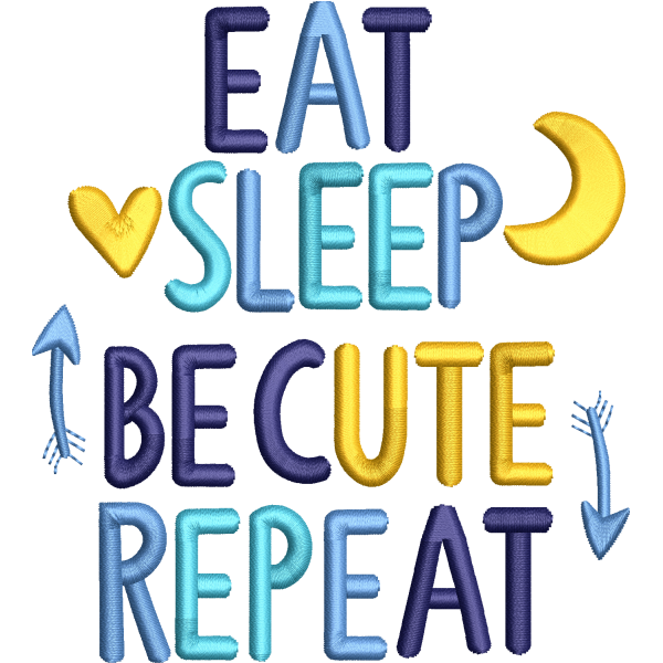 Eat Sleep Repeat Design