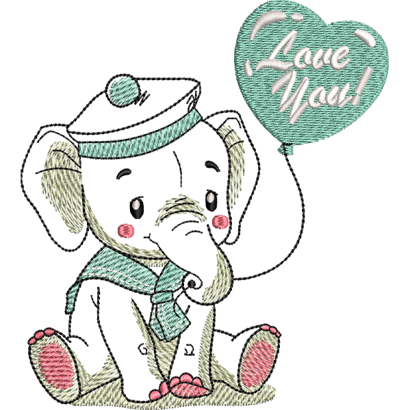Elephant Baby Love Design