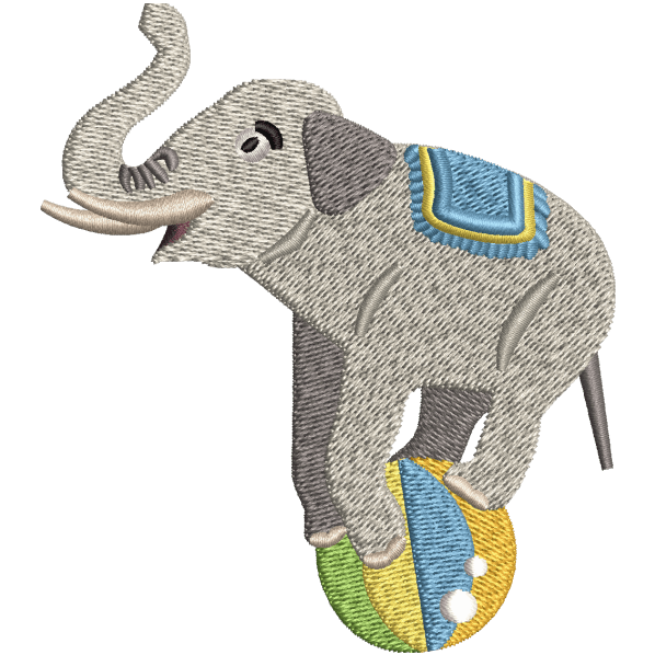 Elephant Enjoying with Ball Design