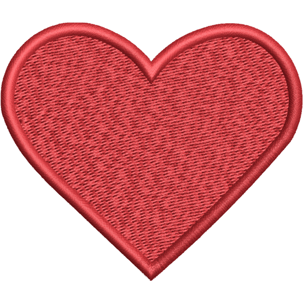 heart emoji embroidery design
