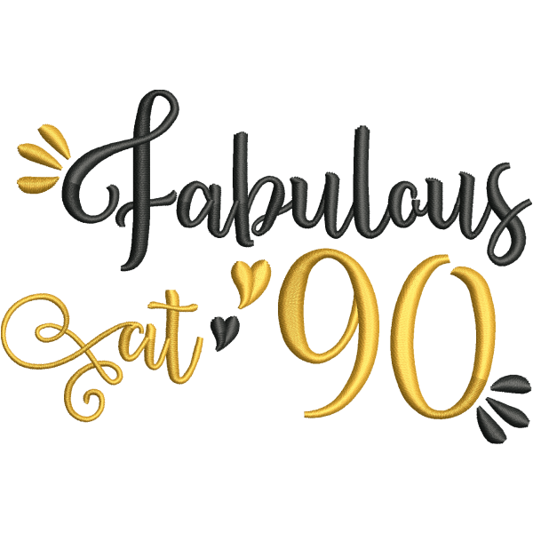 Fabulous 90th Celebration Design
