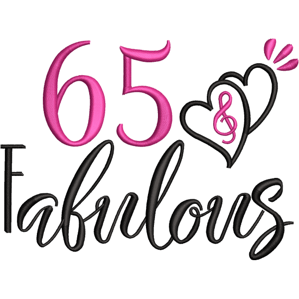 Fabulous 65th Celebration Design