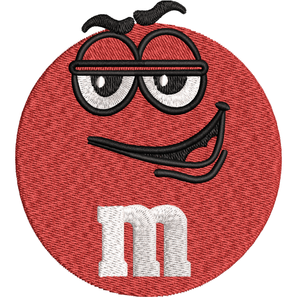 Ball face embroidery design