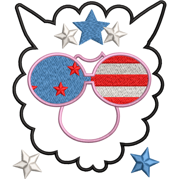 Patriotic Sunglasses Mouse Design