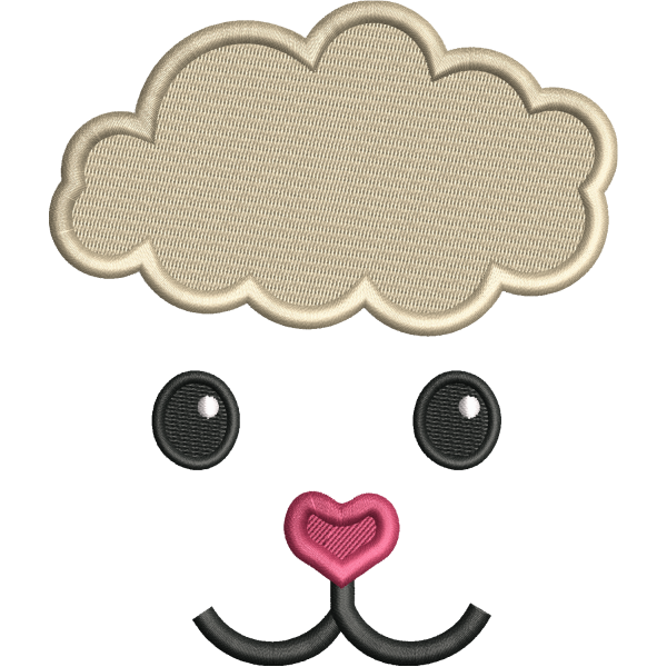 Cute Sheep Face Design