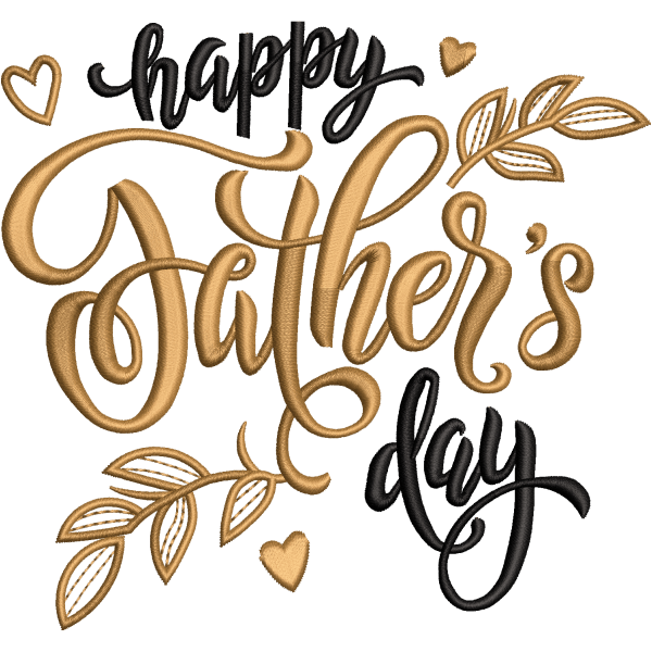 Fathers Day Embroidery Design