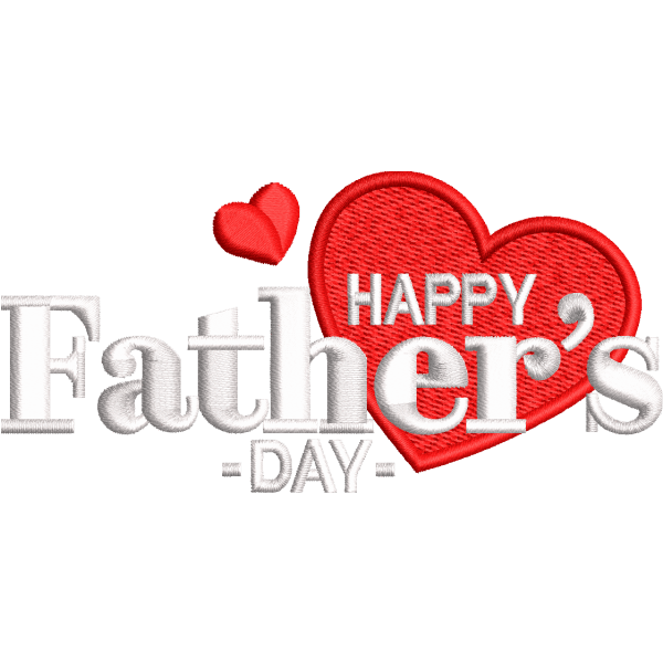 Fathers Day Red Heart Design