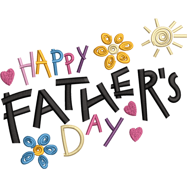 Fathers Day With Flowers Deign