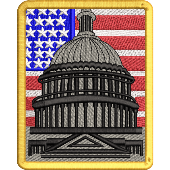 flag embroidery design