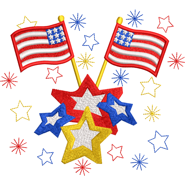 Independence Day Celebration Flags