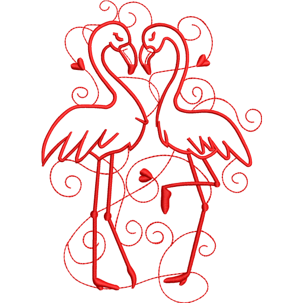 Couple Flamingo Design