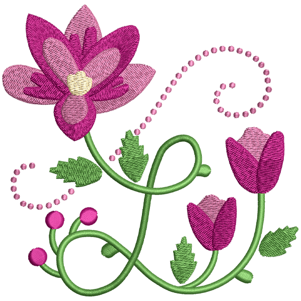pink flower design