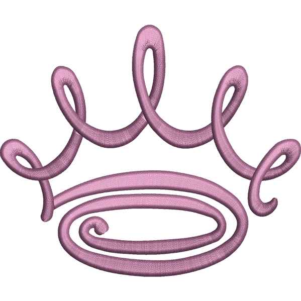 Pink Outlined Flower Design