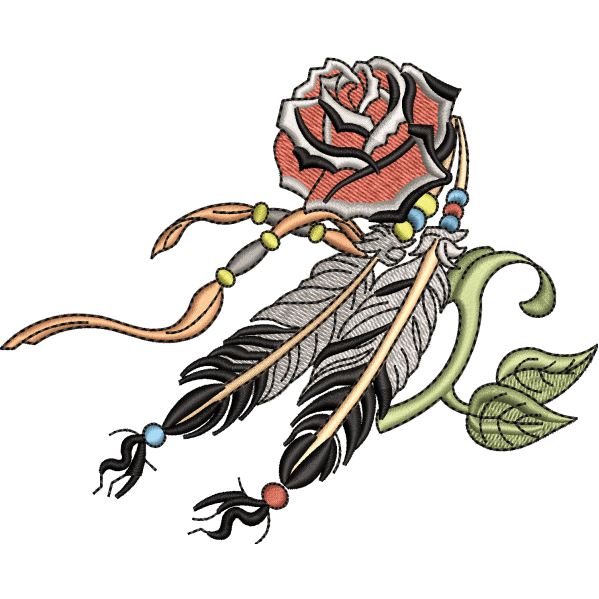 Pink Rose Flower Design
