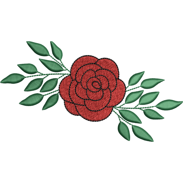 Rose Leave Design