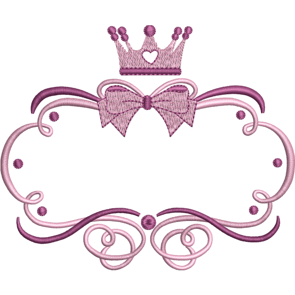 crown embroidery design