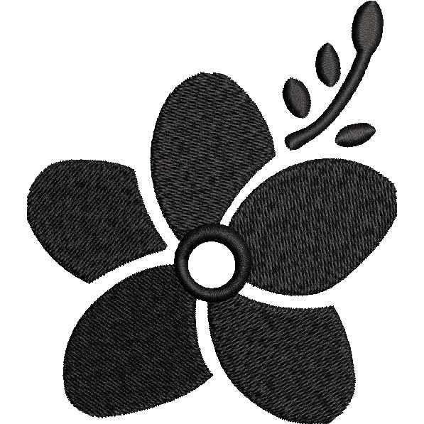 Black Floret Design