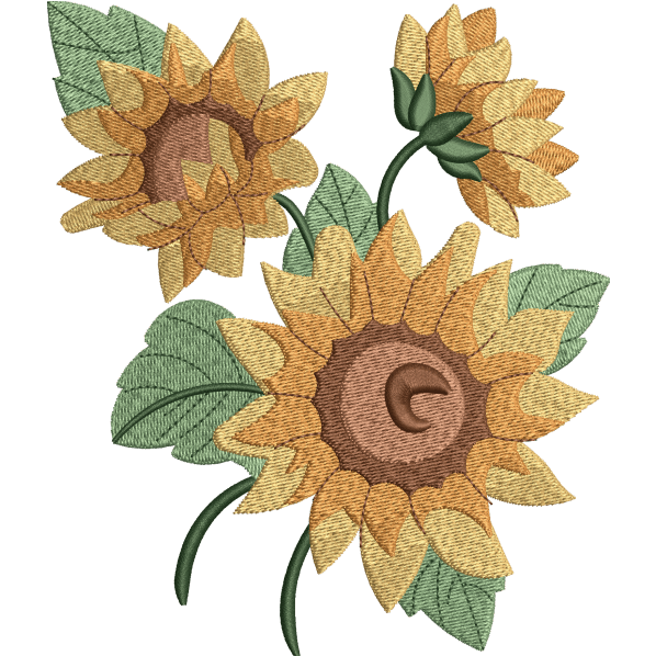 floweret embroidery design